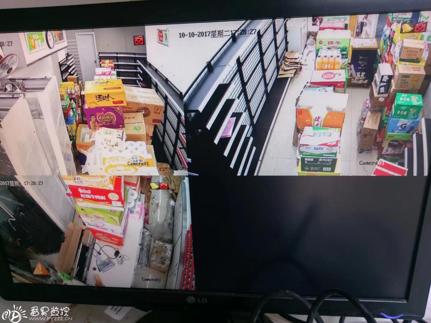 钟村喜洋洋便利店监控工程